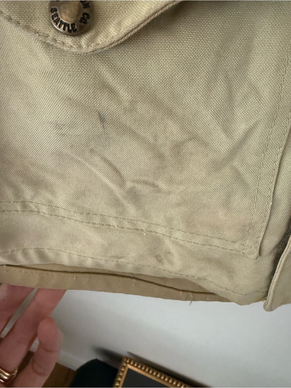 Vintage 2010 Filson  Tan Canvas Utility Vest - Men's Workwear size 38(m) - Picture 4 of 9